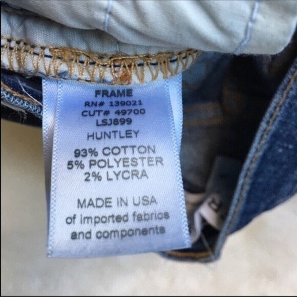 FRAME Denim Le Skinny‎ de Jeanne Jeans 26 Winter High Waist High Boots Comfy - Picture 11 of 12